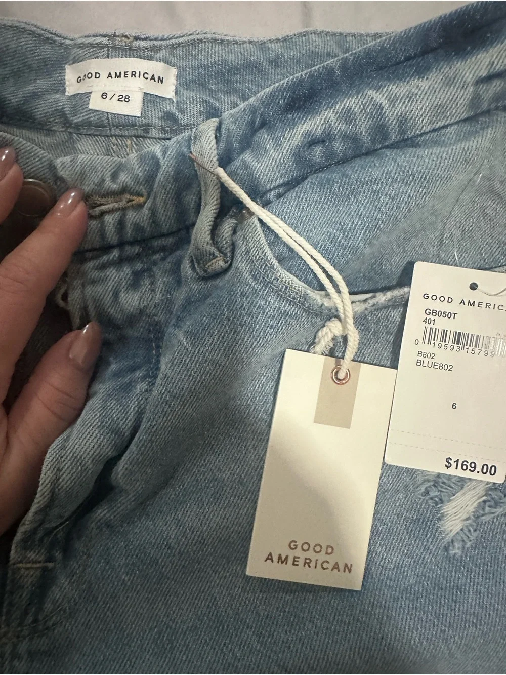 Good American Light Blue High-Rise Jeans